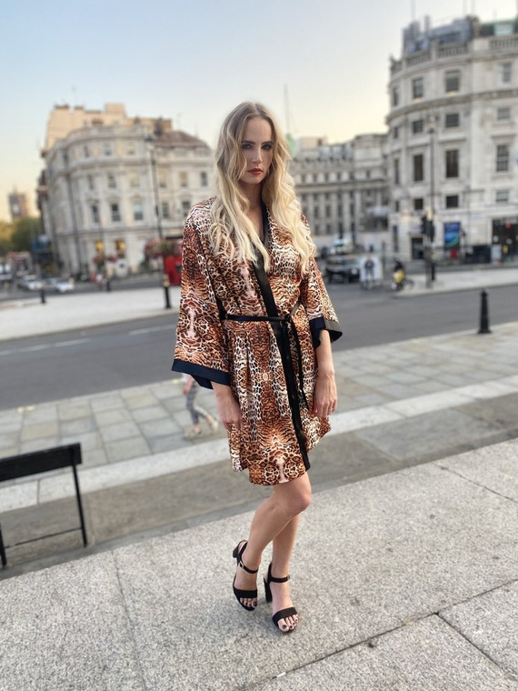 417 Valentina Damen Morgenmantel Forex - beige