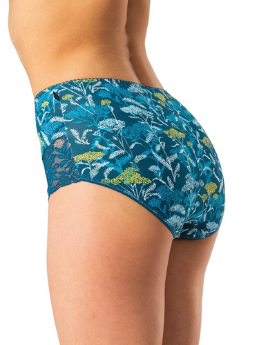 Damen-Slip Key LPF 577 blau – Baumwolle, bequem, 2 Stück in einer Packung