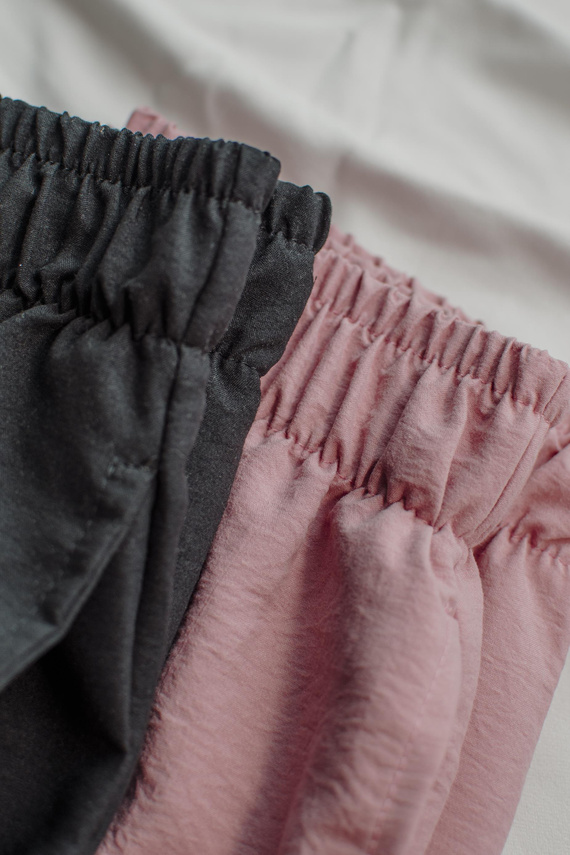 Maeve 875 De Lafense Damen Pyjamahose - lang, einfarbig, mit Taschen - schwarz