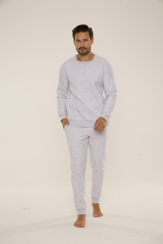 813 Indigo Herren-Trainingsanzug von De Lafense - leicht meliert