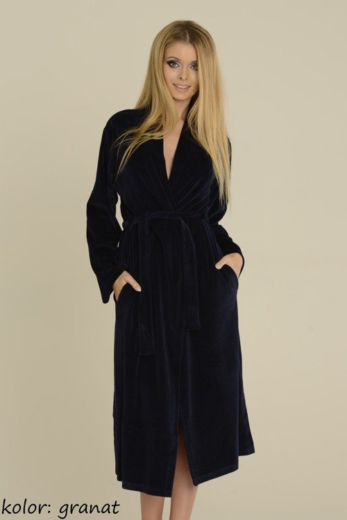 389 / 390 Lydie Damen Morgenmantel Forex - navy blau