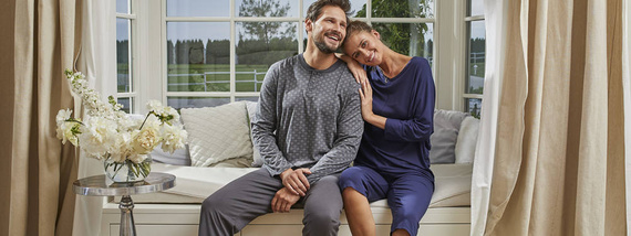 Song Damen Schlafanzug 3/4 Ärmel, 3/4 Hose Italian Fashion - navy blau