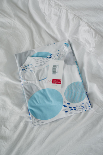 860 Amelia De Lafense Nachthemd - kurze Ärmel, weiche Viskose - türkis