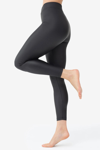 Leggings New York 02 44123 Gatta Schwarz – Matte Leggings in Lederoptik, Blickdicht und Figurformend
