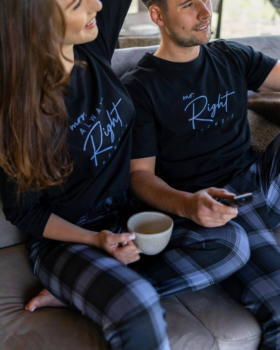 Sensis Victor Herren Schlafanzug - schwarz 