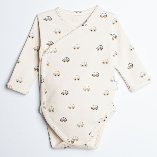 Body für Babys Olo Nicol Autka 100% Baumwolle Wickelbody mit langen Ärmeln