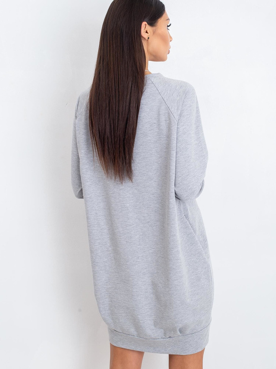 RV-TU-5184.93P Damen-Paris-Kleid – Grau