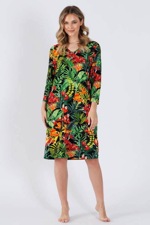 1491 Idoja Damenhemd Leveza grün