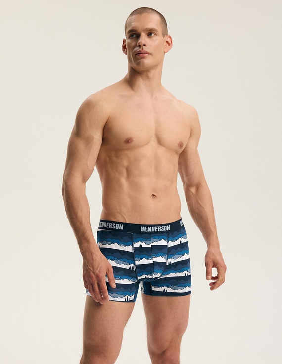 Henderson 45477 Frost Herren Boxershorts 2er-Pack aus Baumwolle mit breitem Logo-Bund