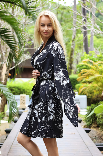 Capri Damen Morgenmantel Kalimo - Glamour