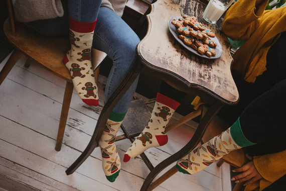Lebkuchen für eine Windmühle Herren-/Damensocken Spox Sox – mehrfarbig