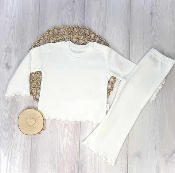 BI002 Mamatti Langarmbluse für Mädchen – weiß