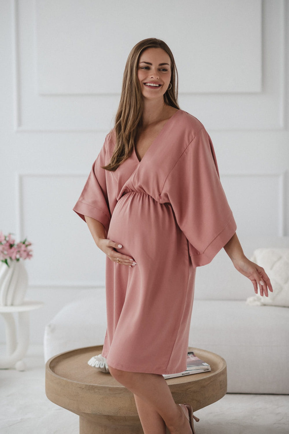 Mama Zen Milk&Love Kräuterrose – Umstands- und Stillkleid aus Tencel