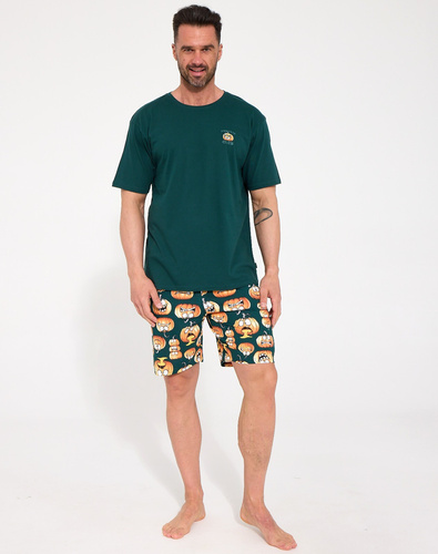 Herren-Pyjama Cornette 326/326 Pumpkin Club 2 100% Baumwolle Kurze Hose