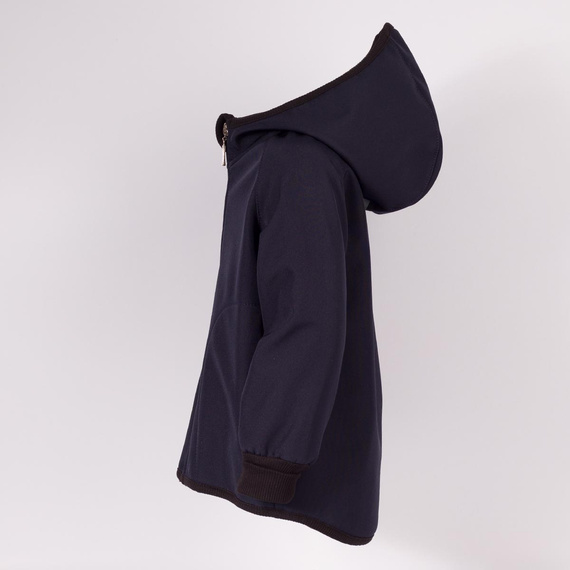 229004 Nicol Softshell-Jacke für Jungen mit Fleece, Kapuze und Reflektoren – marineblau