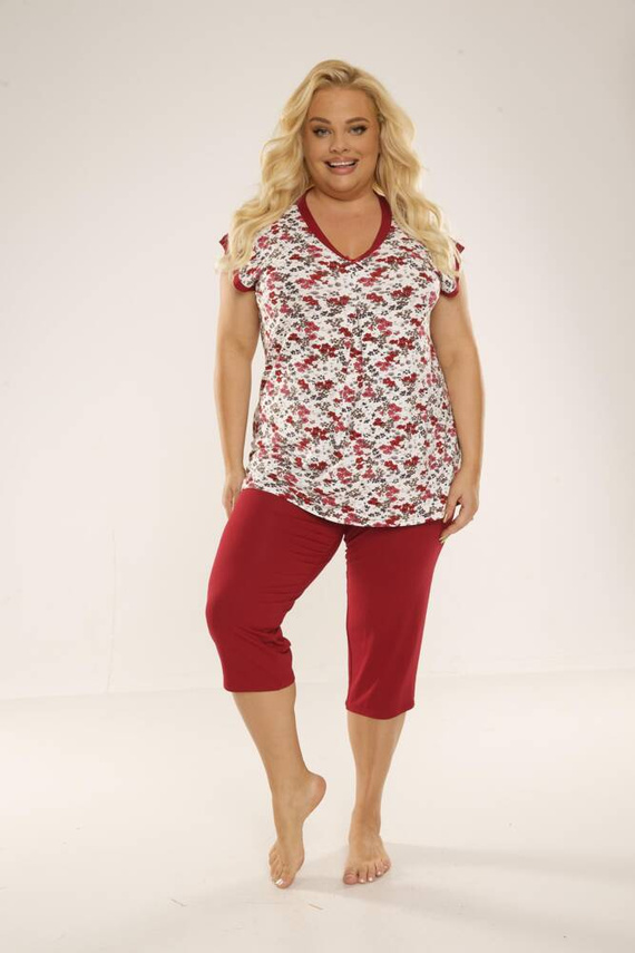 489/491 Mia Women's Plus Size Pyjamas Forex - rot
