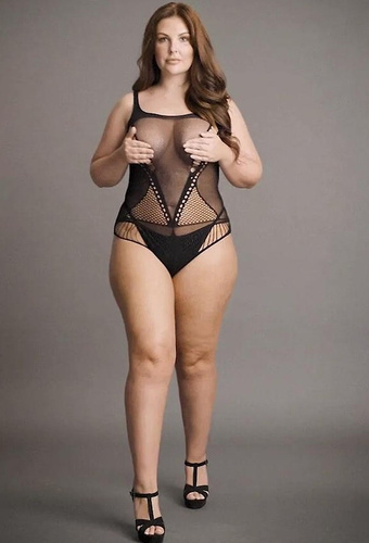 Body DES018 Le Désir sinnliches Body mit geometrischen Cut-outs