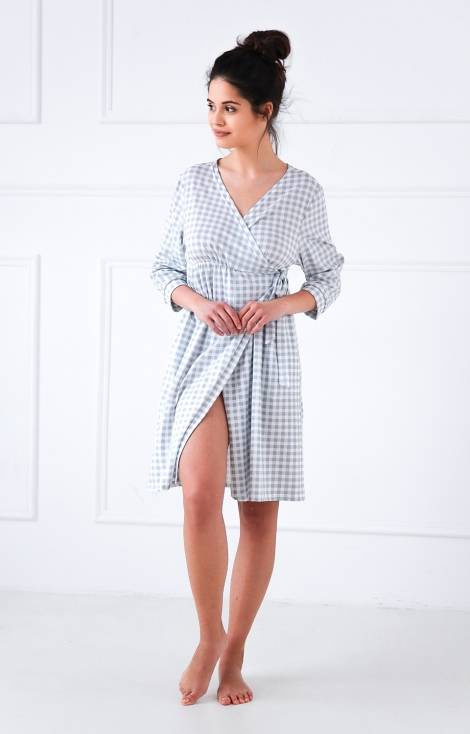 Sensis Damen Bademantel Octavia - grau