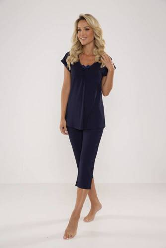 884 / 889 Visa Damen Schlafanzug Forex - marineblau