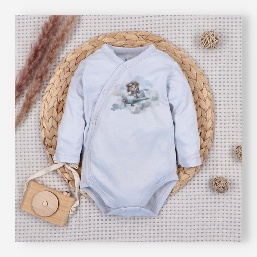 NINI ABN-5743/JSZ Wickelbody 100% Bambus Baby Bear Pilot