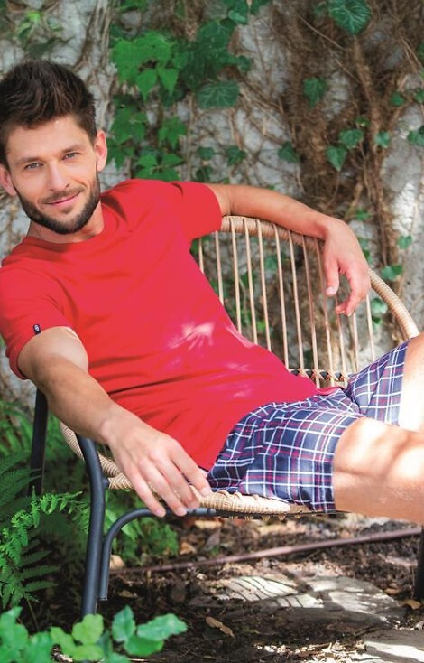 MNS 453 Key Herrenpyjama – rot