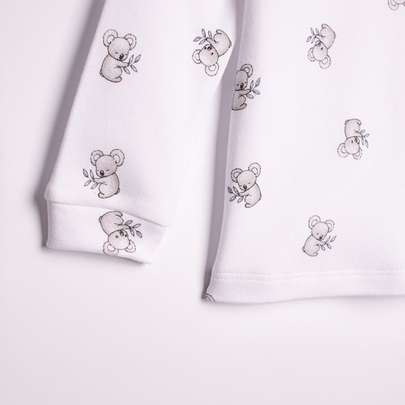 223036 Kinder-Pyjama Figo Nicol 100% Baumwolle Weiß mit Bündchen