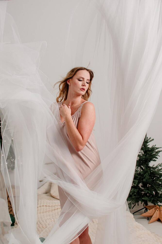 771 Hazel Nachthemd De Lafense - sand