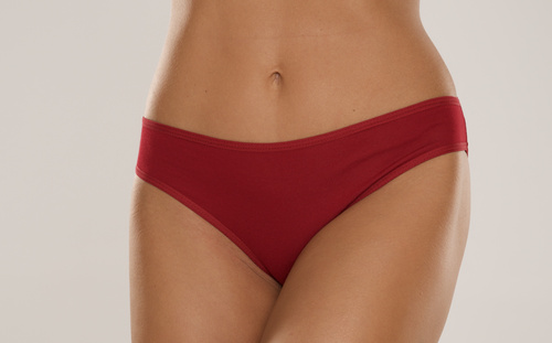 004 Limited Damen-Höschen De Lafense - klassisch, niedrige Leibhöhe, Viskose - bordeauxrot