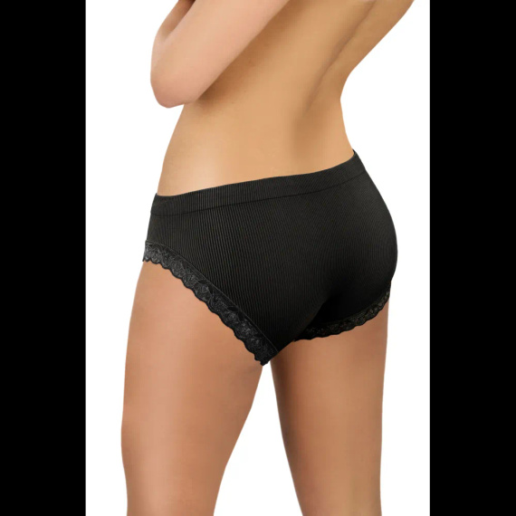 Damen Slip Sesto Senso 6108 Spitze nahtlos elastisch bequem black