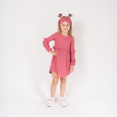 216167 Lala – Nicol Mädchenkleid, Baumwolle, lange Ärmel