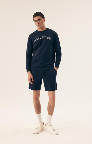 42637 Del Henderson Herrenpyjama – Marineblau