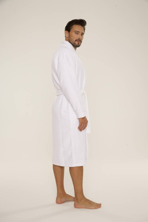 735 Manuele Herren Bademantel De Lafense - weiß