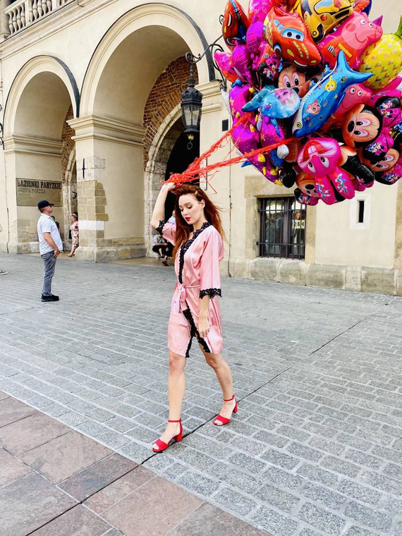 929 Kleoree Damenbademantel De Lafense - rosa