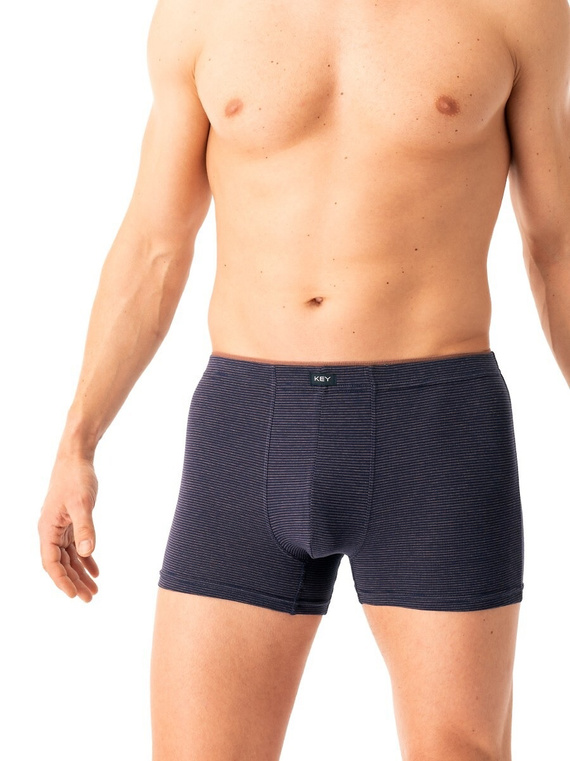 Herren-Boxershorts Key MXH 358, Marineblau – Baumwolle, bequem und luftig