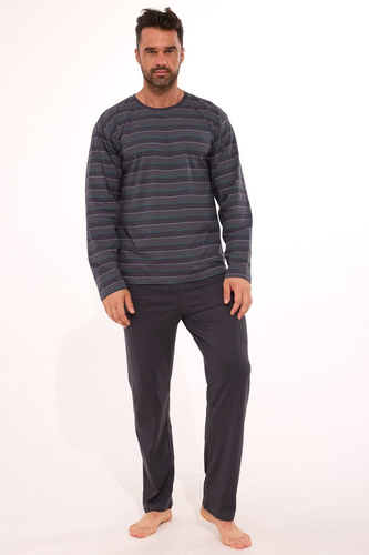 138/57 Cornette Verschiedene Herrenpyjamas | Baumwolle, Streifen, Langarm, Box
