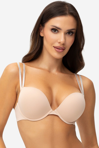 Push-up BH Gatta WOWEFECT Double Push-Up Beige – formt ein schönes Dekolleté