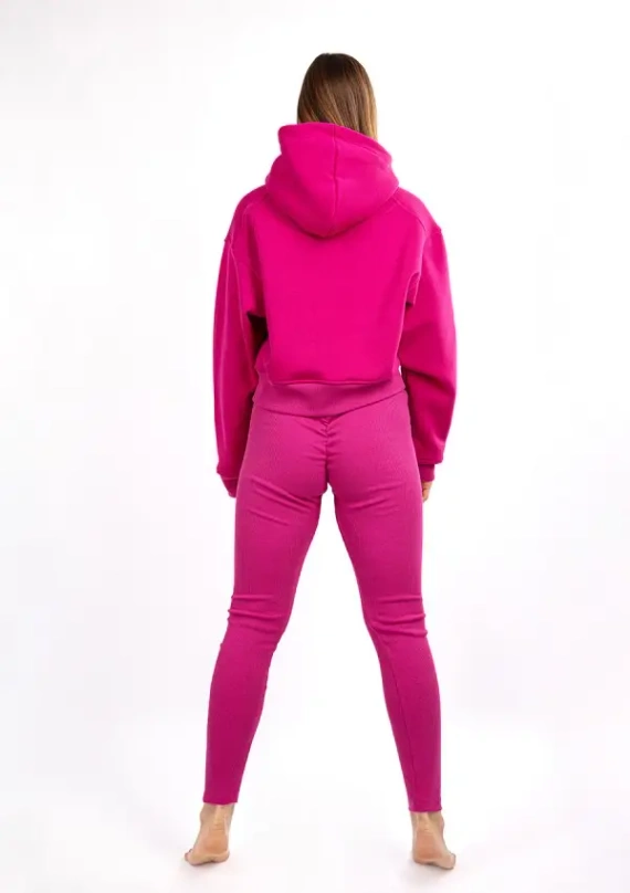 DK-K-B13 Dkaren Damen-Trainingsanzug-Set – Fuchsia