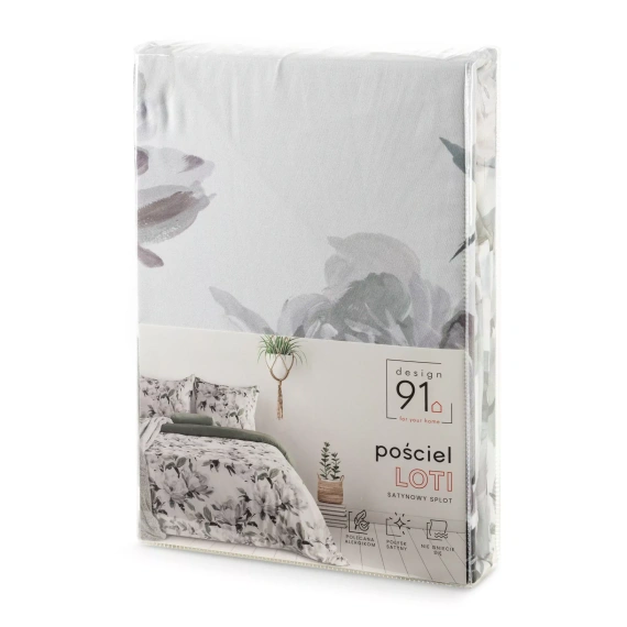 Bettwäsche Loti Design 91 Blumenmuster wendbar weich mit Reißverschluss