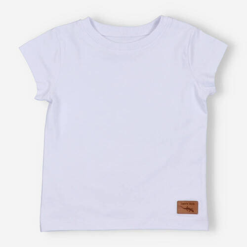 KAR-2007/BIA Lagarto Verde T-Shirt für Jungen, weiß