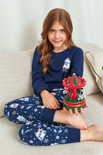 7339 Doctor Nap Cozy Bear Kinderpyjama – 100 % Baumwolle, Unisex