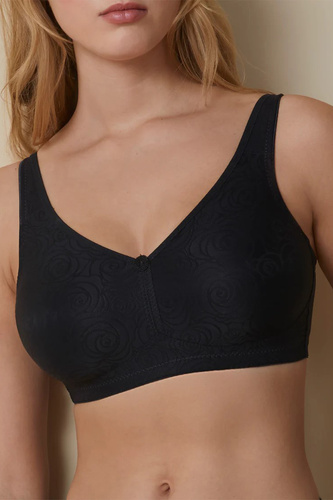 Marivi Selene BH, schwarz – weich, ohne Bügel, bequem für den täglichen Gebrauch