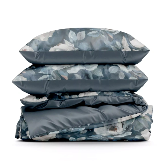 Bettwäsche Kira Design 91 Blumenmuster wendbar weich mit Reißverschluss