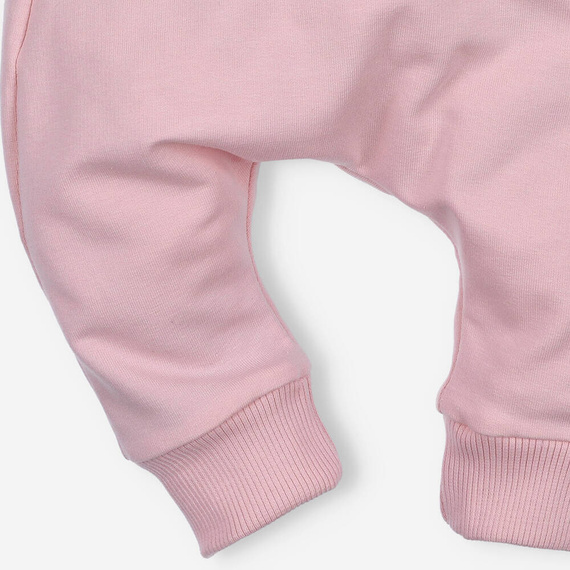 ABN-4517/PUR Nini Jogginghose aus Bio-Baumwolle mit Taschen, Puderrosa