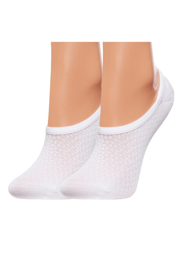 Moraj CDB200-402 Damen Ballerina Socken Baumwolle rutschfest bianco