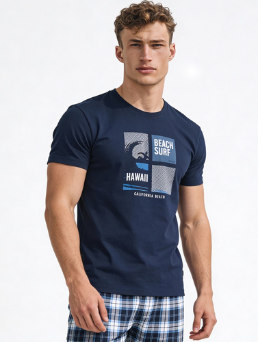 Cornette F&Y 551/56 Hawaii– Jugend-Pyjama für Jungen 100% Baumwolle mit kurzem Ärmel