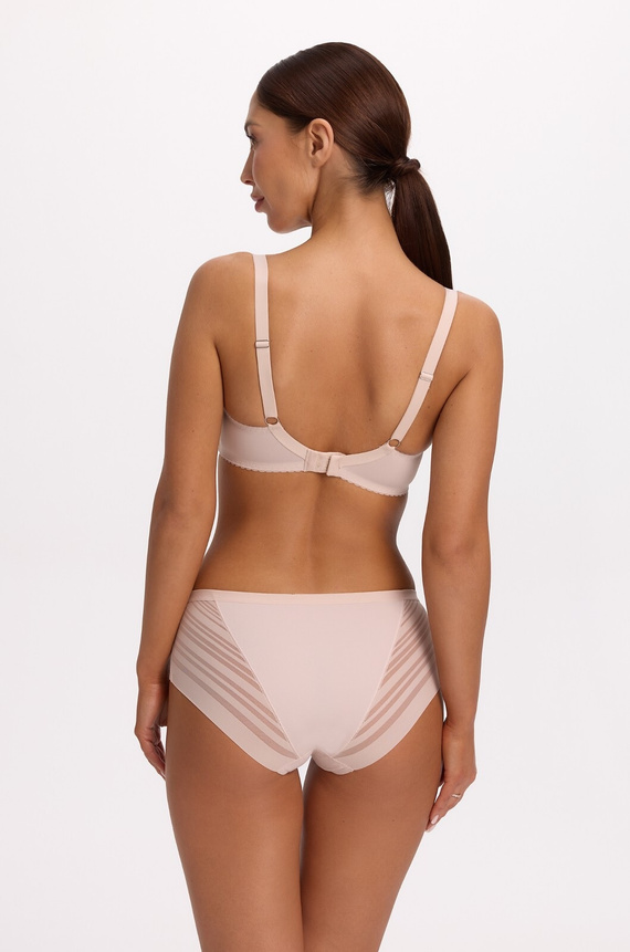 Gaia Alicia GFB 1397 Perlmuttfarbene nahtlose Laser-Brazilian-Slips aus Tüll