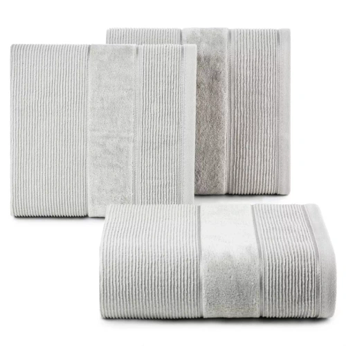 Komplett-Set Handtücher Emma Eurofirany silber 3 Stück 30x50 50x90 70x140 500 g/m²