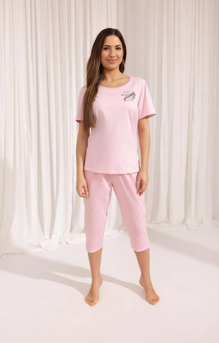 687 Regina Damenpyjama – Rosa