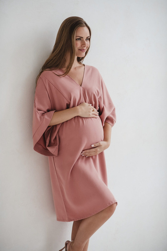 Mama Zen Milk&Love Kräuterrose – Umstands- und Stillkleid aus Tencel