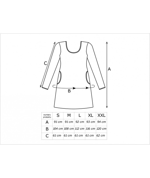 Bear Damen-Nachthemd Donna – Baumwolle, festlich, mit Taschen